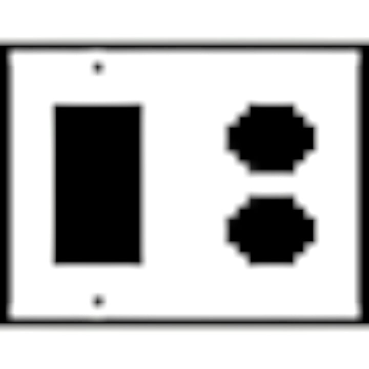 Fleur-De-Lis Wall Plate (Bright Nickel Finish)