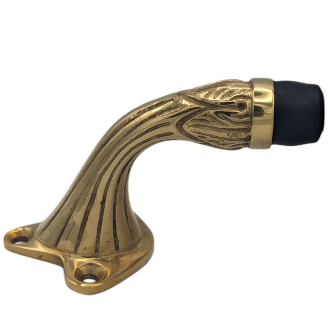 COPPER MOUNTAIN HARDWARE 3 Inch Solid Brass Floor Mounted Bumper Door Stop in Several Finishes