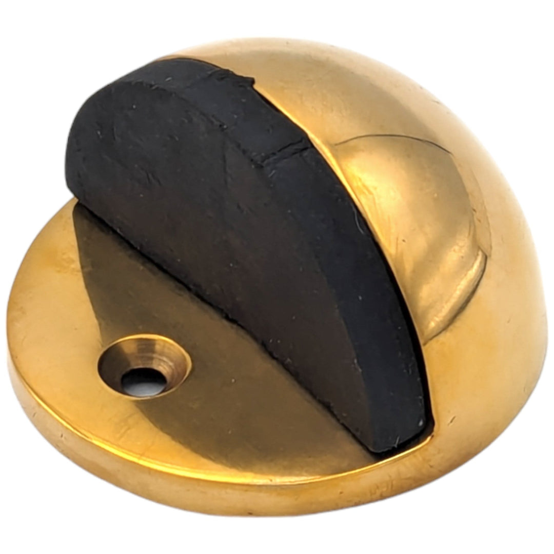 Low Profile Brass Floor Mounted Door Stop (Several Finishes Available) COPPER MOUNTAIN HARDWARE
