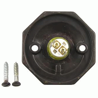 2 1/2 Inch Lost Wax Doorbell Button with Octagon Rosette EMTEK