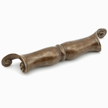 Solid Brass Symphony French Court 6 1/2 Inch c-c Cup Pull (Monticello Brass Finish) SCHAUB