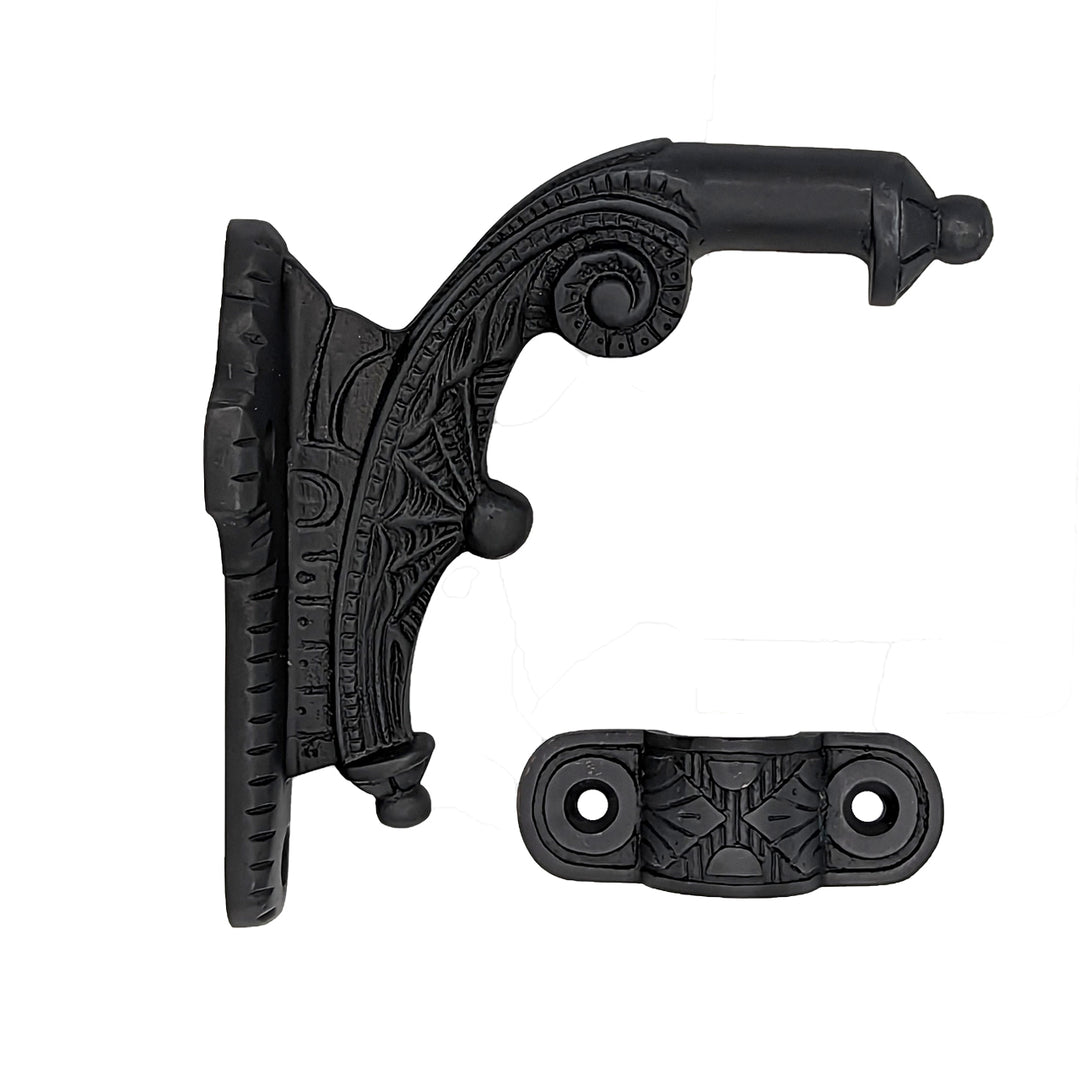 5 Inch Solid Brass Victorian Stair Rail Bracket (Black Bronze Finish) COPPER MOUNTAIN HARDWARE