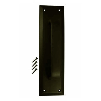 10 Inch Quaker Style Door Pull Plate (Black Bronze) COPPER MOUNTAIN HARDWARE