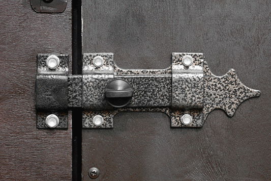 Solid Iron Gate Hardware