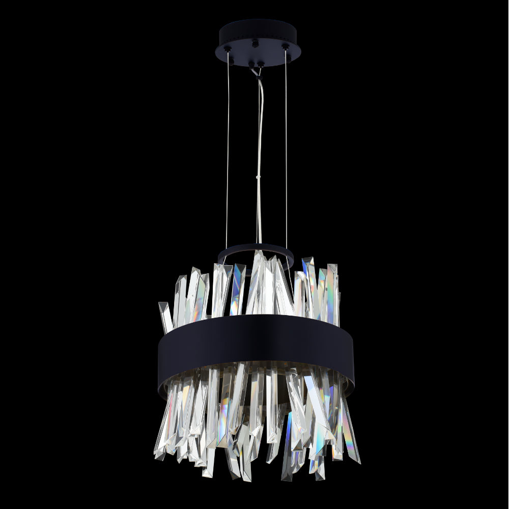 Glacier 10 in LED Mini Pendant Matte Black Allegri