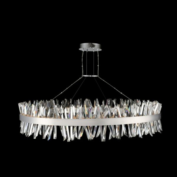 Glacier 60 Inch LED Round Pendant Chrome Allegri