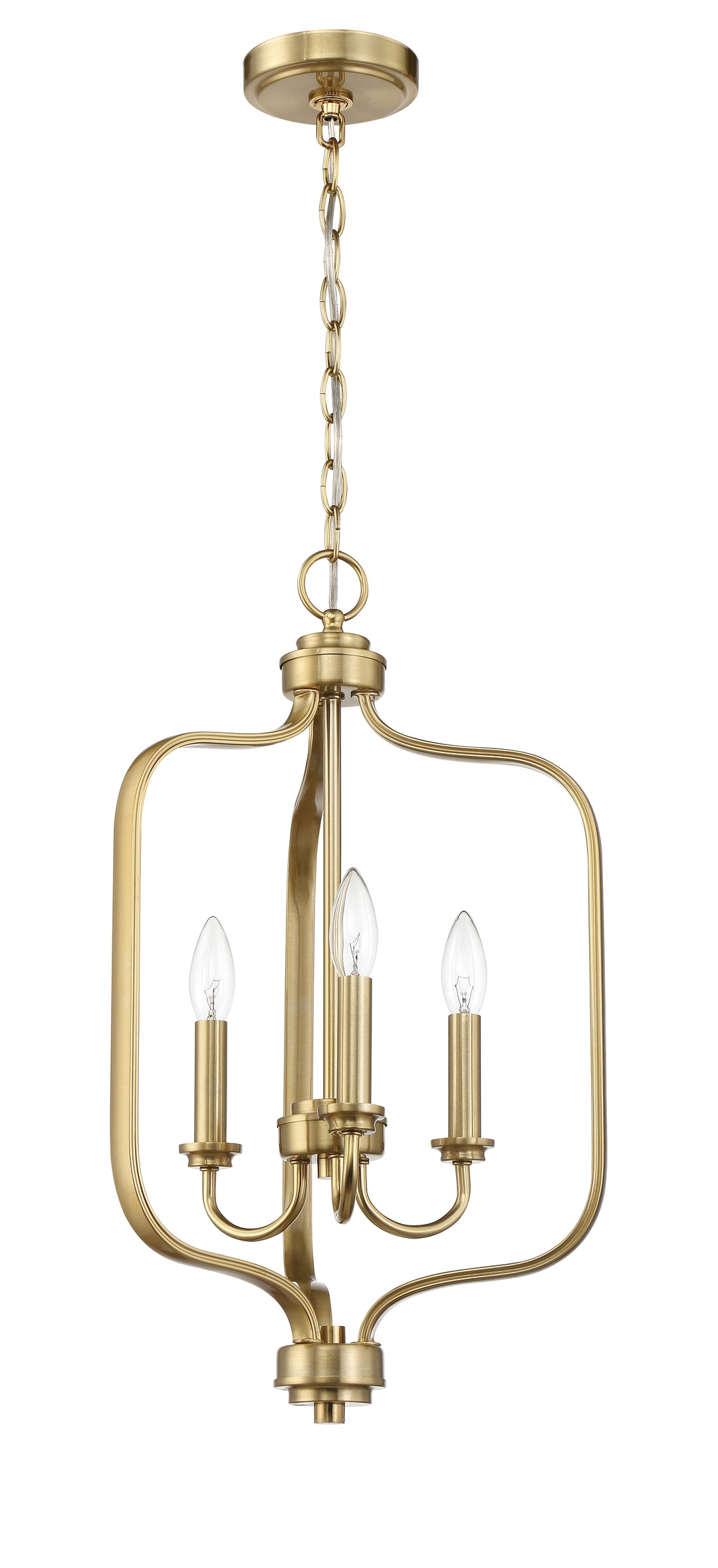 Bolden 3 Light Foyer in Satin Brass CRAFTMADE