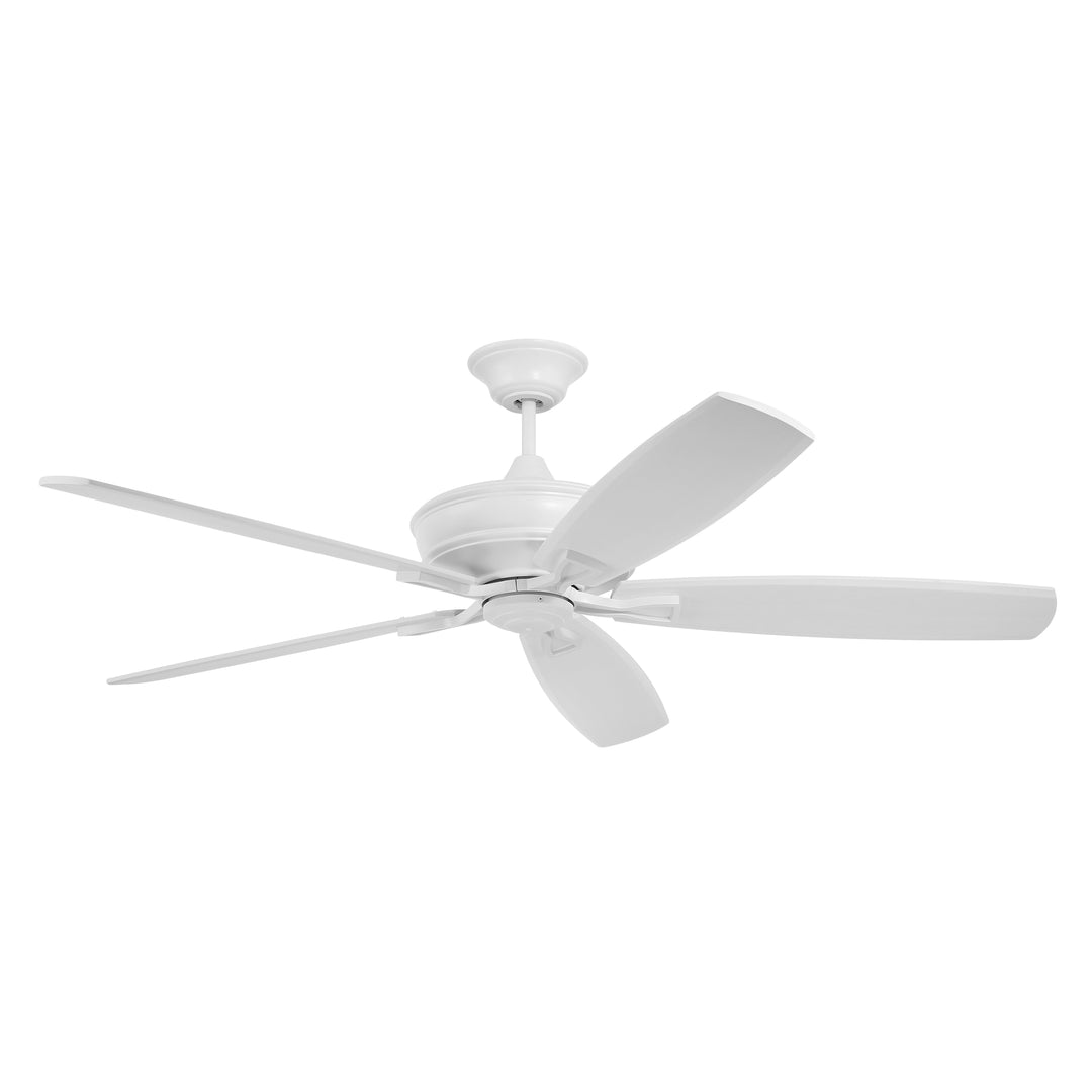 60" Santori Indoor/Outdoor (Damp) in Matte White w/ White Blades CRAFTMADE