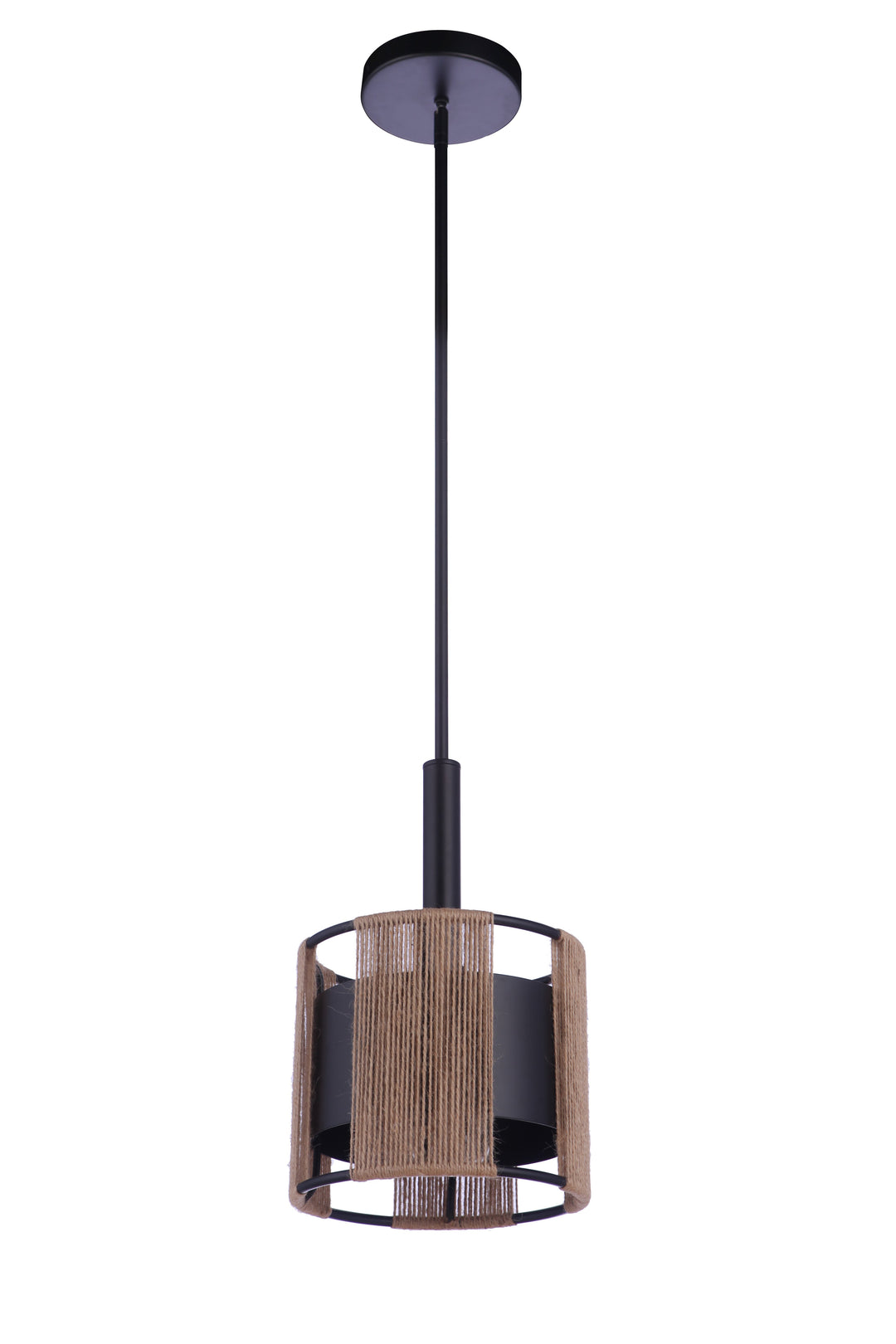 Kensey 1 Light Mini Pendant in Flat Black CRAFTMADE