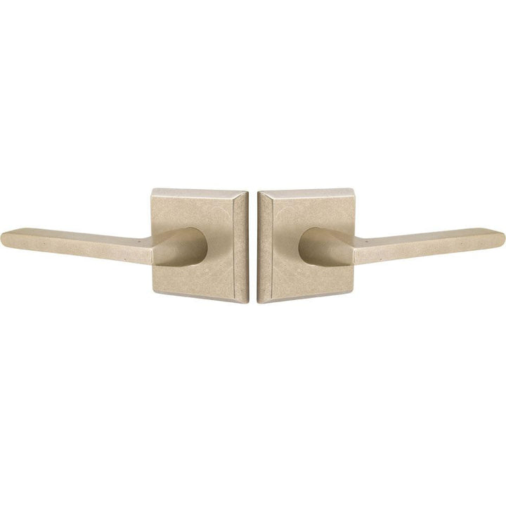 Emtek Solid Brass Sandcast Lariat Lever With Square Rosette EMTEK