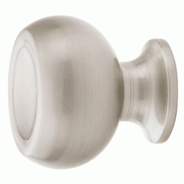 Emtek 1 Inch Solid Brass Atomic Knob (Brushed Nickel Finish) EMTEK