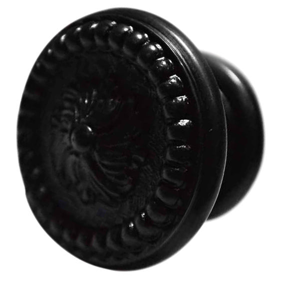 1 1/2 Inch Solid Brass Beaded Cabinet Knob (Oil Rubbed Bronze Finish) COPPER MOUNTAIN HARDWARE