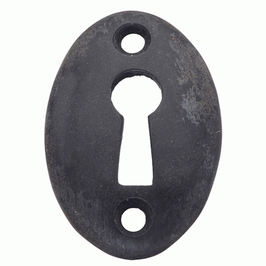 1 1/2 Inch Solid Brass Traditional Oval Escutcheon (Oil Rubbed Bronze Finish) COPPER MOUNTAIN HARDWARE