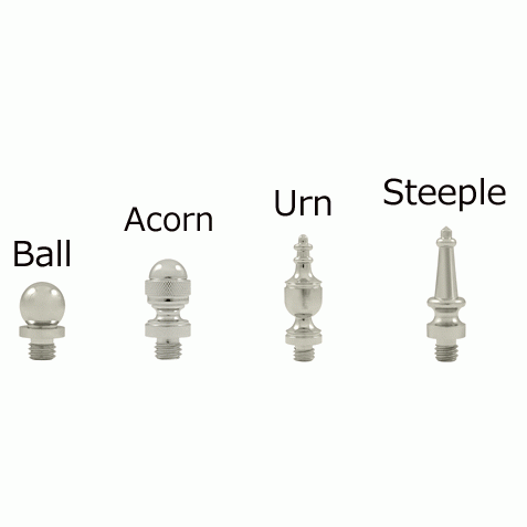 1 1/2 Inch x 1 1/2 Inch Solid Brass Cabinet Hinges (Polished Nickel Finish) DELTANA