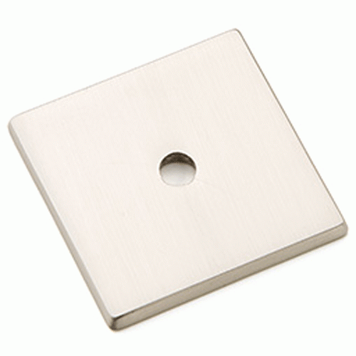 1 1/4 Inch Art Deco Square Back Plate (Brushed Nickel Finish) EMTEK