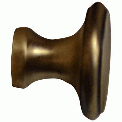 1 1/4 Inch Brass Flat Top Cabinet Knob (Antique Brass Finish) COPPER MOUNTAIN HARDWARE