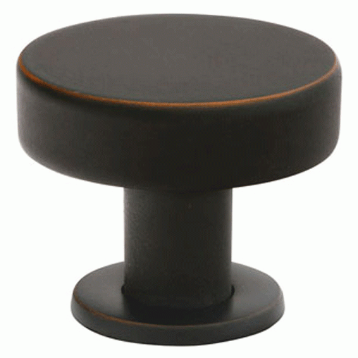 Emtek 1 1/4 Inch Solid Brass Cadet Knob (Oil Rubbed Bronze Finish) EMTEK