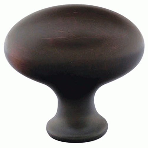 1 1/4 Inch Solid Brass Egg Cabinet Knob Oil Rubbed Bronze Finish EMTEK