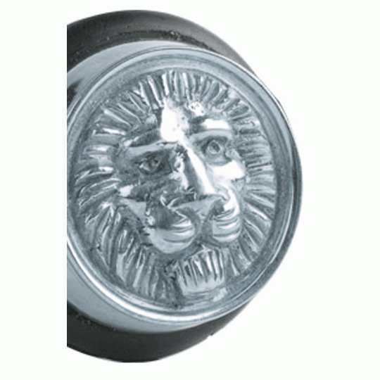 Lion Head Brass Floor Mount Door Stop (Several Finishes Available)