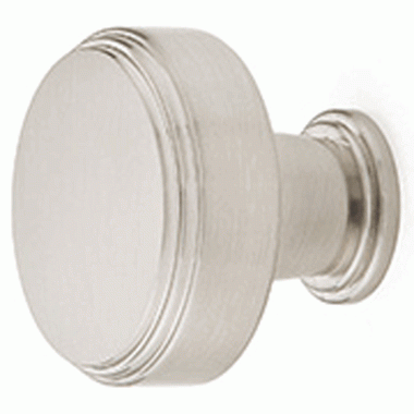 Emtek 1 1/4 Inch Solid Brass Newport Knob (Brushed Nickel Finish) EMTEK