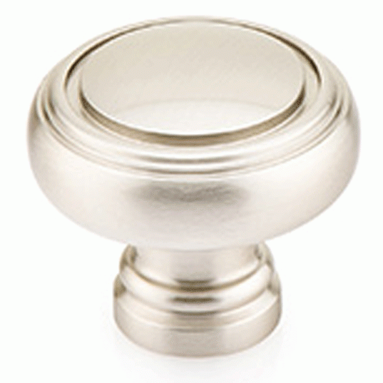 1 1/4 Inch Solid Brass Norwich Cabinet Knob (Brushed Nickel Finish) EMTEK