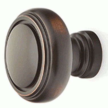 1 1/4 Inch Solid Brass Norwich Cabinet Knob (Oil Rubbed Bronze Finish) EMTEK