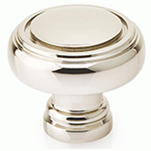 1 1/4 Inch Solid Brass Norwich Cabinet Knob (Polished Nickel Finish) EMTEK