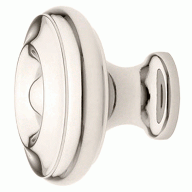 1 1/4 Inch Solid Brass Waverly Cabinet Knob (Polished Chrome Finish) EMTEK