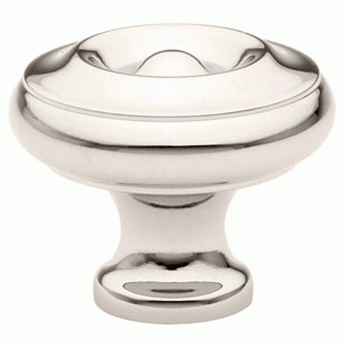 1 1/4 Inch Solid Brass Waverly Cabinet Knob (Polished Chrome Finish) EMTEK