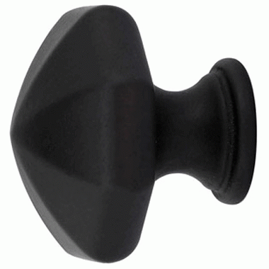 1 1/4 Inch Tuscany Bronze Octagon Knob (Flat Black) EMTEK