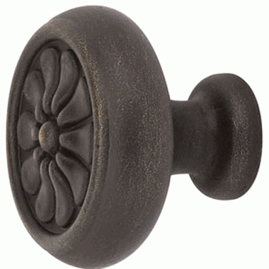 1 1/4 Inch Tuscany Bronze Petal Knob (Medium Bronze) EMTEK