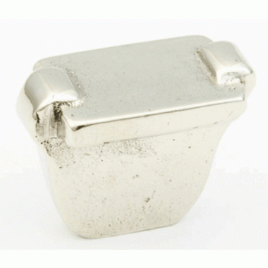 1 1/4 Inch Vinci Rectangle Cabinet Knob (Polished White Bronze Finish) SCHAUB