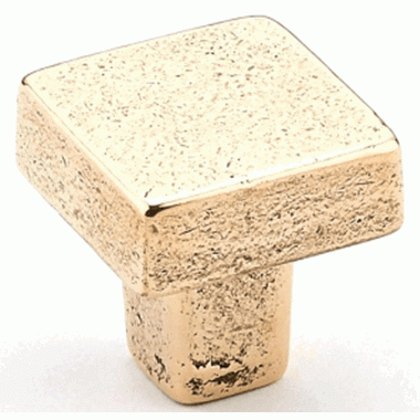 1 1/4 Inch Vinci Square Cabinet Knob (Natural Bronze Finish) SCHAUB