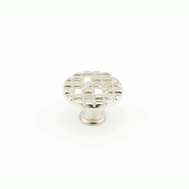 1 1/8 Inch Mosaic Small Round Knob (Satin Nickel Finish) SCHAUB