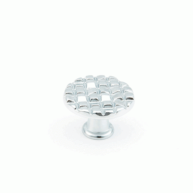 1 1/8 Inch Mosaic Small Round Knob (Polished Chrome Finish) SCHAUB