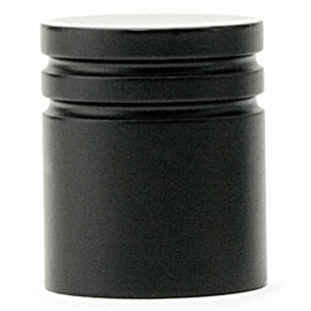 Emtek 1 1/8 Inch Solid Brass Metric Knob (Flat Black Finish) EMTEK