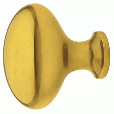 1 3/4 Inch Solid Brass Egg Cabinet Knob (Antique Brass Finish) EMTEK