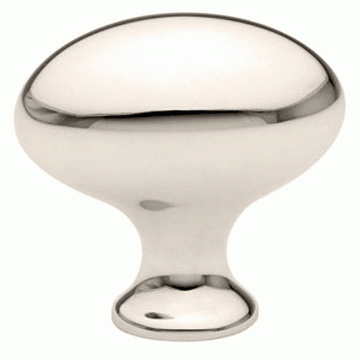 1 3/4 Inch Solid Brass Egg Cabinet Knob (Polished Chrome Finish) EMTEK