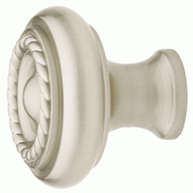 1 3/4 Inch Solid Brass Rope Cabinet Knob (Brushed Nickel Finish) EMTEK