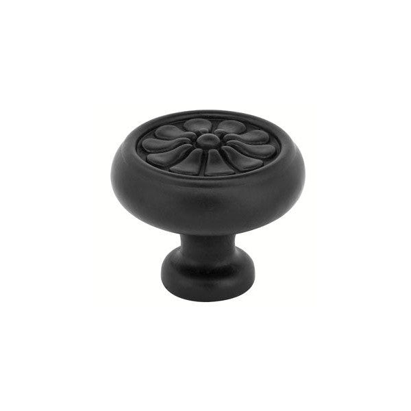 1 3/4 Inch Tuscany Bronze Petal Knob (Flat Black) EMTEK