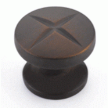 1 3/8 Inch Northport Round Knob (Ancient Bronze Finish) SCHAUB