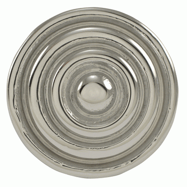 1 3/8 Inch Solid Brass Circle Knob (Polished Chrome Finish) COPPER MOUNTAIN HARDWARE