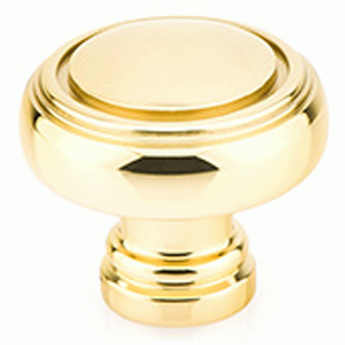 1 5/8 Inch Solid Brass Norwich Cabinet Knob (Polished Brass Finish) EMTEK