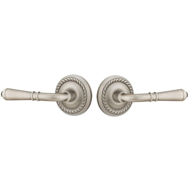 Emtek Solid Brass Turino Lever With Rope Rosette (Many Finishes Available) EMTEK