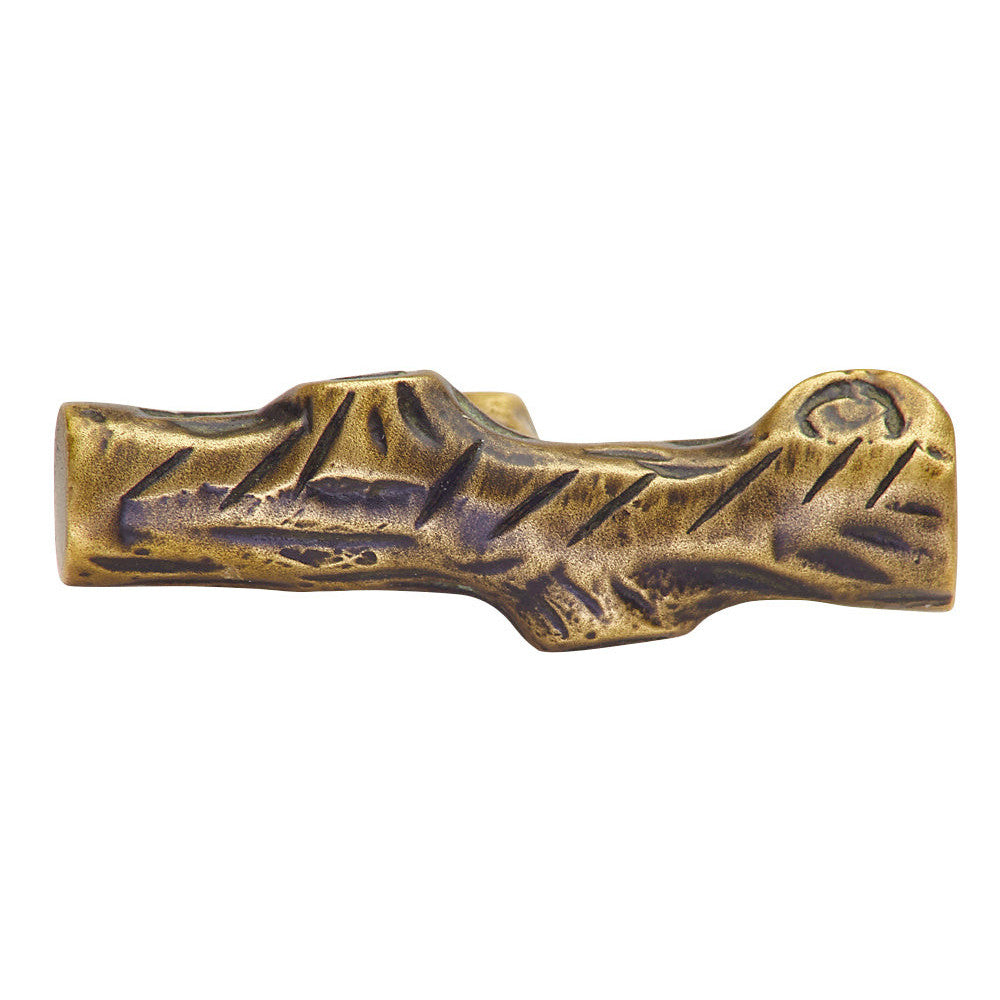 1 7/8 Inch Tree Branch Cabinet Knob (Antique Brass Finish) COPPER MOUNTAIN HARDWARE