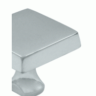 1 Inch Deltana Solid Brass Square Knob (Polished Chrome Finish) DELTANA