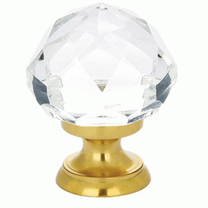 1 Inch Diamond Cabinet Knob (Polished Brass Finish) EMTEK