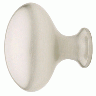 1 Inch Solid Brass Egg Cabinet Knob (Brushed Nickel Finish) EMTEK