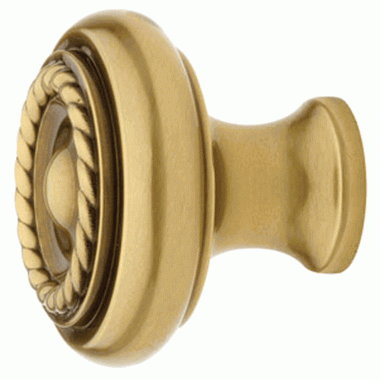 1 Inch Solid Brass Rope Cabinet Knob (Antique Brass Finish) EMTEK