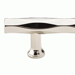 10 1/2 Inch (8 Inch c-c) Solid Brass Tribeca Pull (Polished Nickel Finish) EMTEK